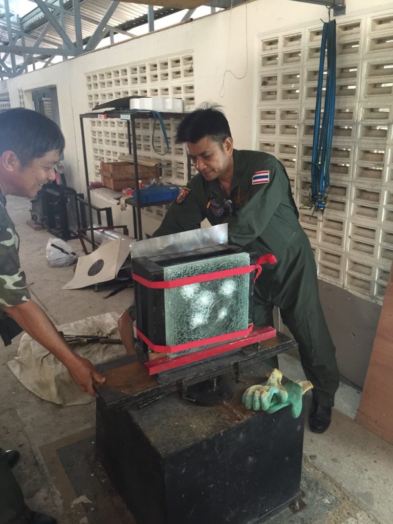 Bulletproof Glass Test Results, Year: 2015